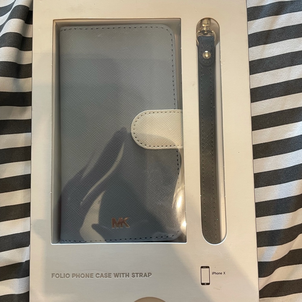 Blue Michael Kors Wallet Case